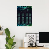 Elegante Hochzeitseinladung Poster (Heimbüro)