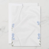 Elegante Hochzeitseinladung zur Vorankündigung Einladung (Rückseite)