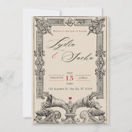 Elegante Hochzeitseinladungen (A6-Kollektion) Einladung