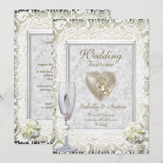 Elegante Hochzeitseinladungen Einladung