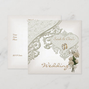 Elegante Hochzeitseinladungen Einladung