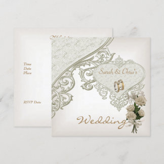 Elegante Hochzeitseinladungen Einladung