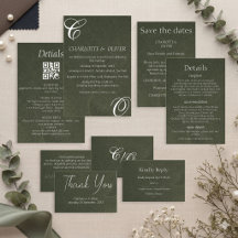 Elegante Hochzeitseinladungen mit Kalligrafie in S