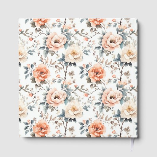 Elegante Hochzeitseinladungskarte Gästebuch (Rückseite)