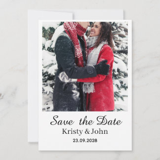 Elegante Hochzeitseinladungskarte zur Vorankündigu Save The Date