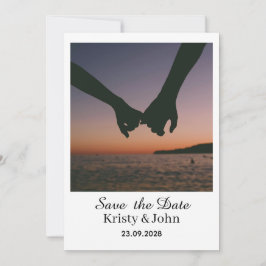 Elegante Hochzeitseinladungskarte zur Vorankündigu Save The Date