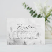 Elegante Hochzeitsempfang im Grauwald Begleitkarte (Stehend Vorderseite)
