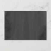 Elegante Hochzeitsempfang im Grauwald Begleitkarte (Rückseite)