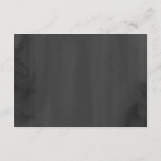 Elegante Hochzeitsempfang im Grauwald Begleitkarte (Rückseite)