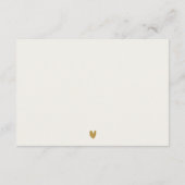 Elegante Hochzeitsempfehlung in Rot-Gelb-Blüte Begleitkarte (Rückseite)