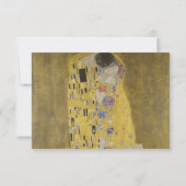 Elegante Hochzeitsempfehlung "The Kiss" Einladung (Rückseite)