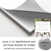 Elegante Hochzeitserie mit Zeitleiste signieren Poster