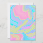 Elegante Hochzeitsfeier Einladung (Rückseite)