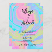 Elegante Hochzeitsfeier Einladung (Vorne/Hinten)