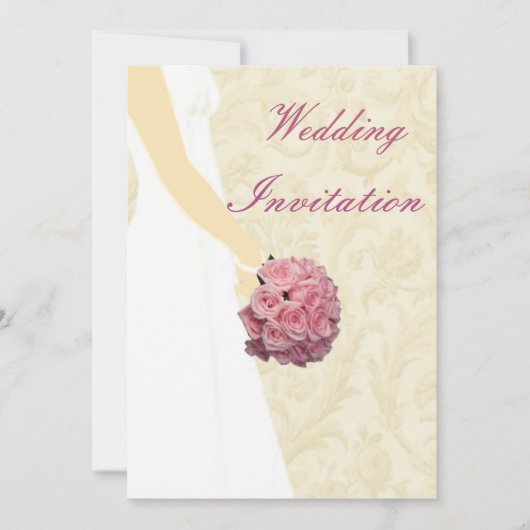 Elegante Hochzeitsfeier Einladung (Vorderseite)