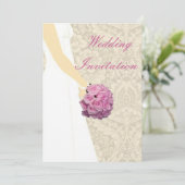 Elegante Hochzeitsfeier Einladung (Stehend Vorderseite)