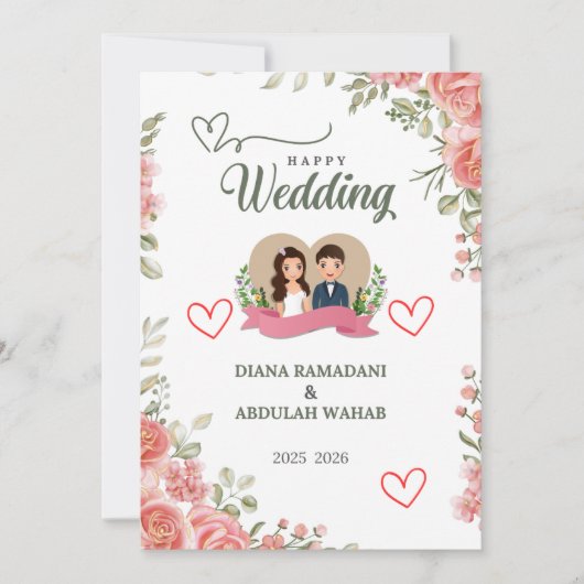 Elegante Hochzeitsfeier - Feiern Sie Ihre Hochzeit Save The Date (Vorderseite)