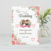 Elegante Hochzeitsfeier - Feiern Sie Ihre Hochzeit Save The Date (Stehend Vorderseite)