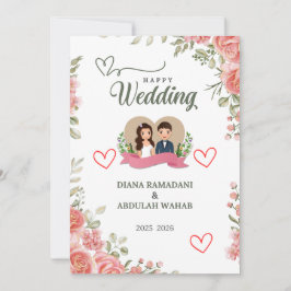 Elegante Hochzeitsfeier - Feiern Sie Ihre Hochzeit Save The Date