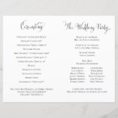 Elegante Hochzeitsfeier Foliage Landschaft (Rückseite)