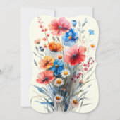 Elegante Hochzeitsfeier für die Marine Blush Einladung (Rückseite)