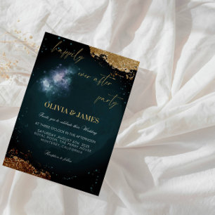 Elegante Hochzeitsfeier "Happily Ever After Party" Einladung