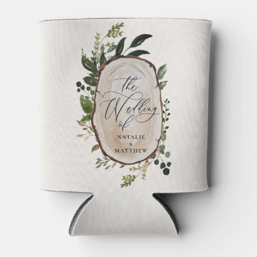 Elegante Hochzeitsfeier im botanischen Grünen Dosenkühler (Vorderseite)