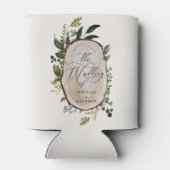 Elegante Hochzeitsfeier im botanischen Grünen Dosenkühler (Rückseite)