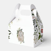 Elegante Hochzeitsfeier im botanischen Grünen Geschenkschachtel (Vorderseite)