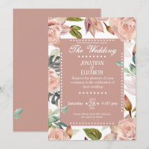 Elegante Hochzeitsfeier mit Blumen - Rose