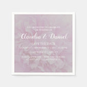 Elegante Hochzeitsfeier mit rosa Pink Serviette (Vorderseite)