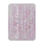 Elegante Hochzeitsfeier mit rosafarbenem Pink Magnet (Vertikal)