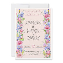 Elegante Hochzeitsfeier mit Wasserfarbe