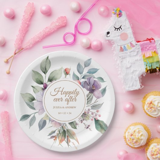 Elegante Hochzeitsfeier Pappteller (Party)