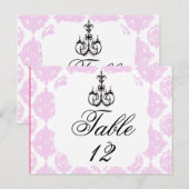 Elegante Hochzeitsfeier Tischnummer (Vorne/Hinten)