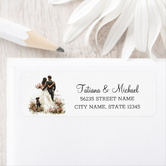 elegante Hochzeitsfoto-Illustration modern (Insitu)