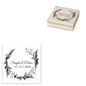 Elegante Hochzeitsgarten-Wildblumen und Zweigstell Gummistempel (Stempel)