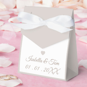 Elegante Hochzeitsgeschenkbox, Romantisch Neutral Geschenkschachtel