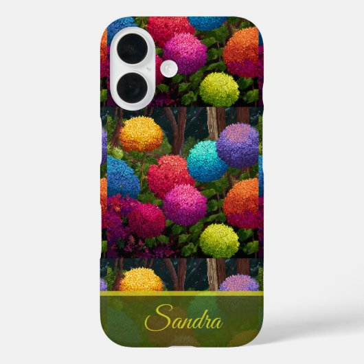 Elegante Hochzeitshydrangeen als individuelles Eri Case-Mate iPhone Hülle (Rückseite)