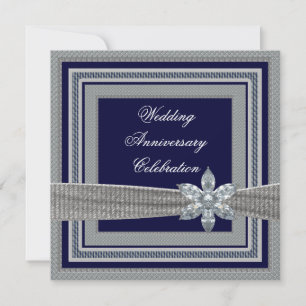 Elegante Hochzeitsjubiläums-Einladung Einladung