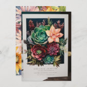 "Elegante Hochzeitskarte" (Vorne/Hinten)