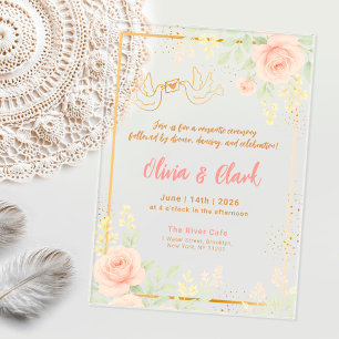 Elegante Hochzeitskarte Acryleinladungen