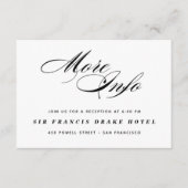 Elegante Hochzeitskarte Begleitkarte (Vorderseite)