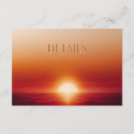 Elegante Hochzeitskarte Begleitkarte