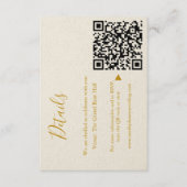 Elegante Hochzeitskarte Begleitkarte (Vorderseite)