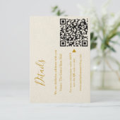 Elegante Hochzeitskarte Begleitkarte (Stehend Vorderseite)