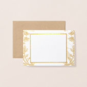 Elegante Hochzeitskarte Folienkarte (Vorderseite mit Umschlag)