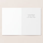 Elegante Hochzeitskarte Folienkarte (Innenseite)