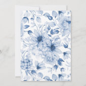 Elegante Hochzeitskarte mit Tischnummer (Rückseite)