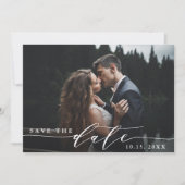 Elegante Hochzeitskarte Save the Date (Vorderseite)